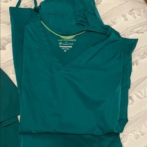 Hunter green scrubs